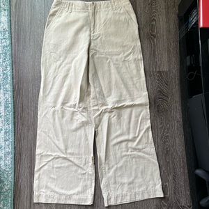 Zara | Linen wide leg pants